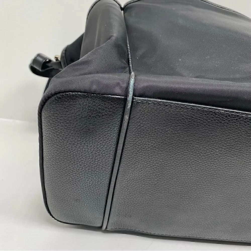 Burberry Flap Nylon Diaper Bag Black